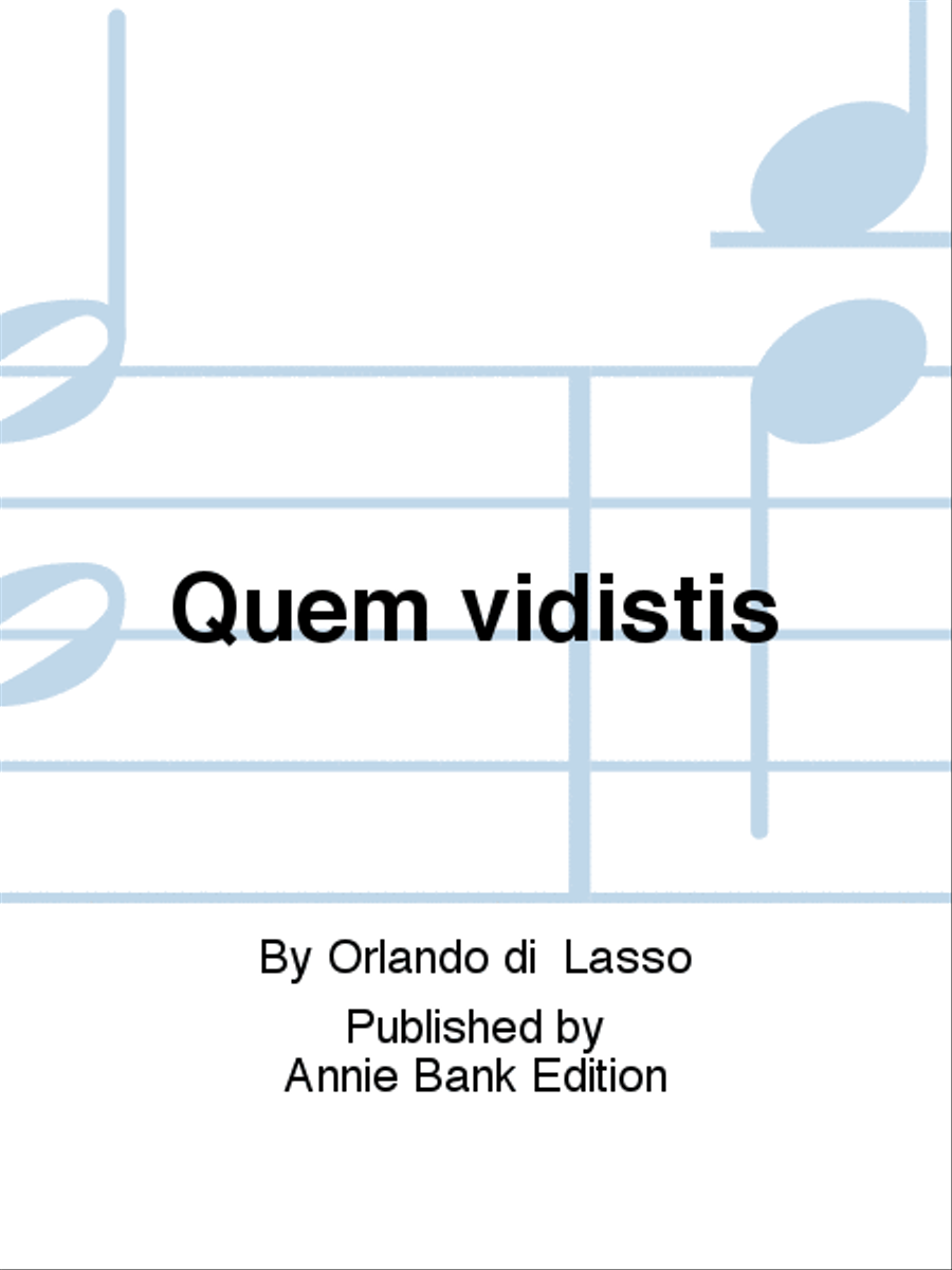 Quem vidistis Choir scores gallery preview page 1
