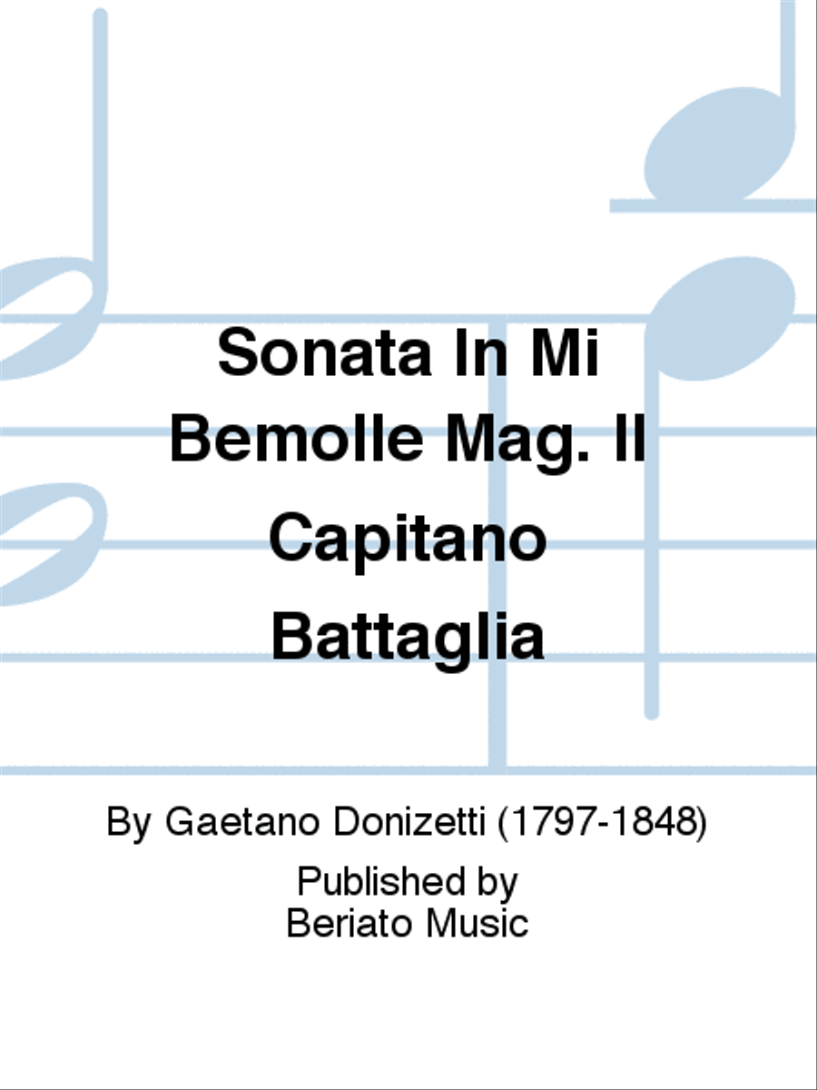 Sonata In Mi Bemolle Mag. Il Capitano Battaglia School and Community scores gallery preview page 1