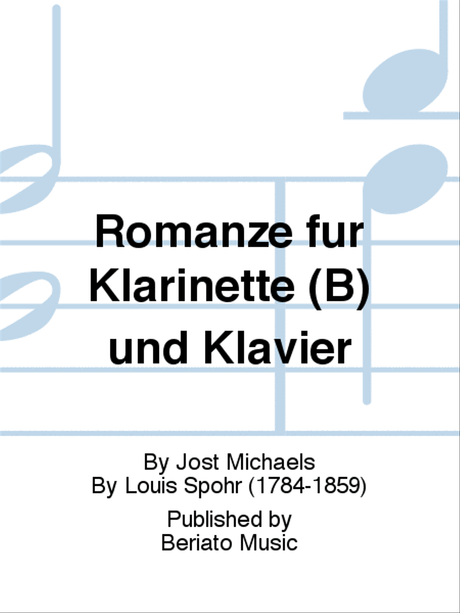 Romanze für Klarinette (B) und Klavier Clarinet Solo scores gallery preview page 1