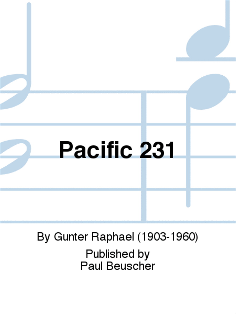 Pacific 231 Piano, Vocal, Guitar scores gallery preview page 1