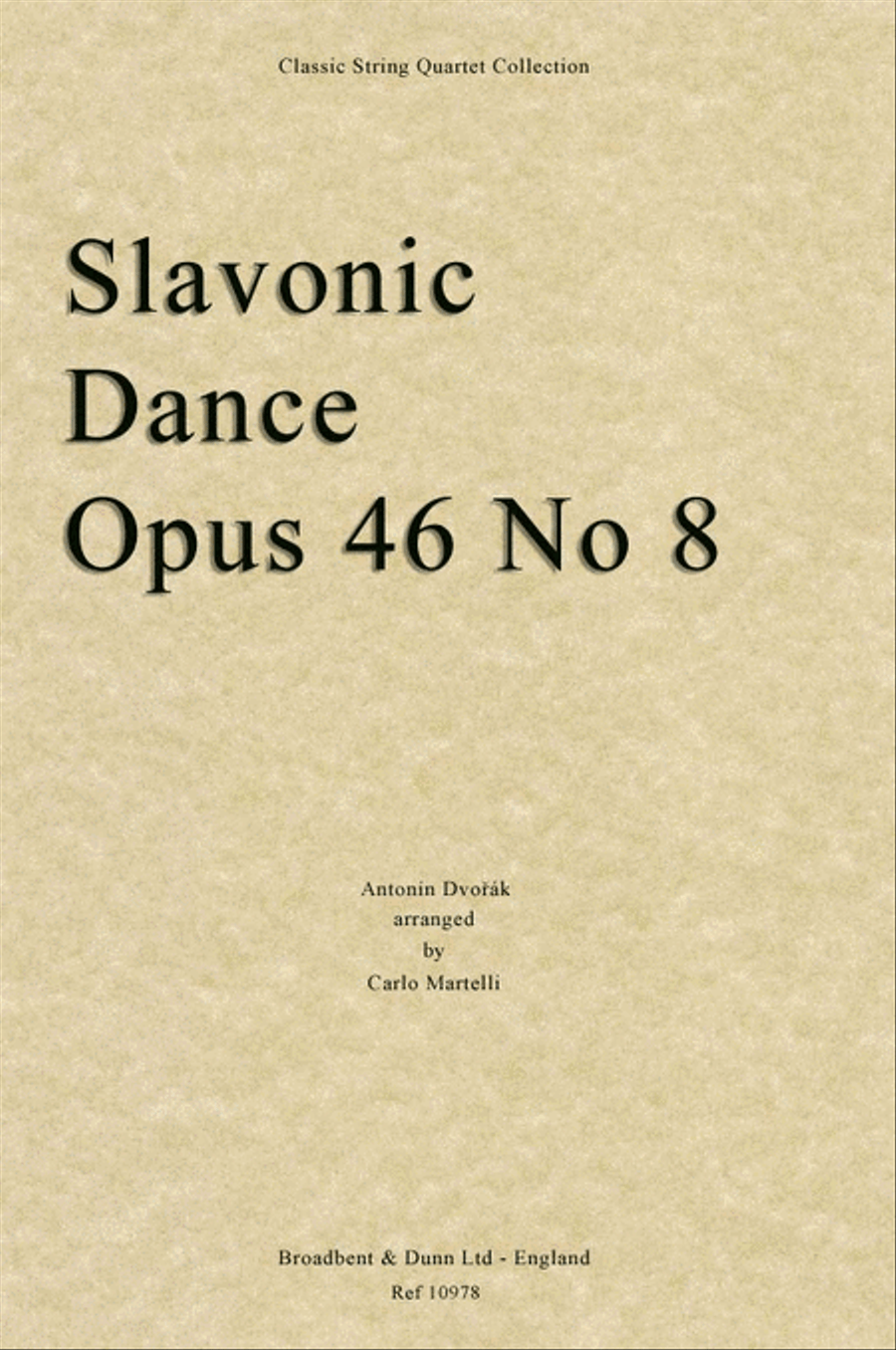 Slavonic Dance, Opus 46 No. 8 String Quartet scores gallery preview page 1