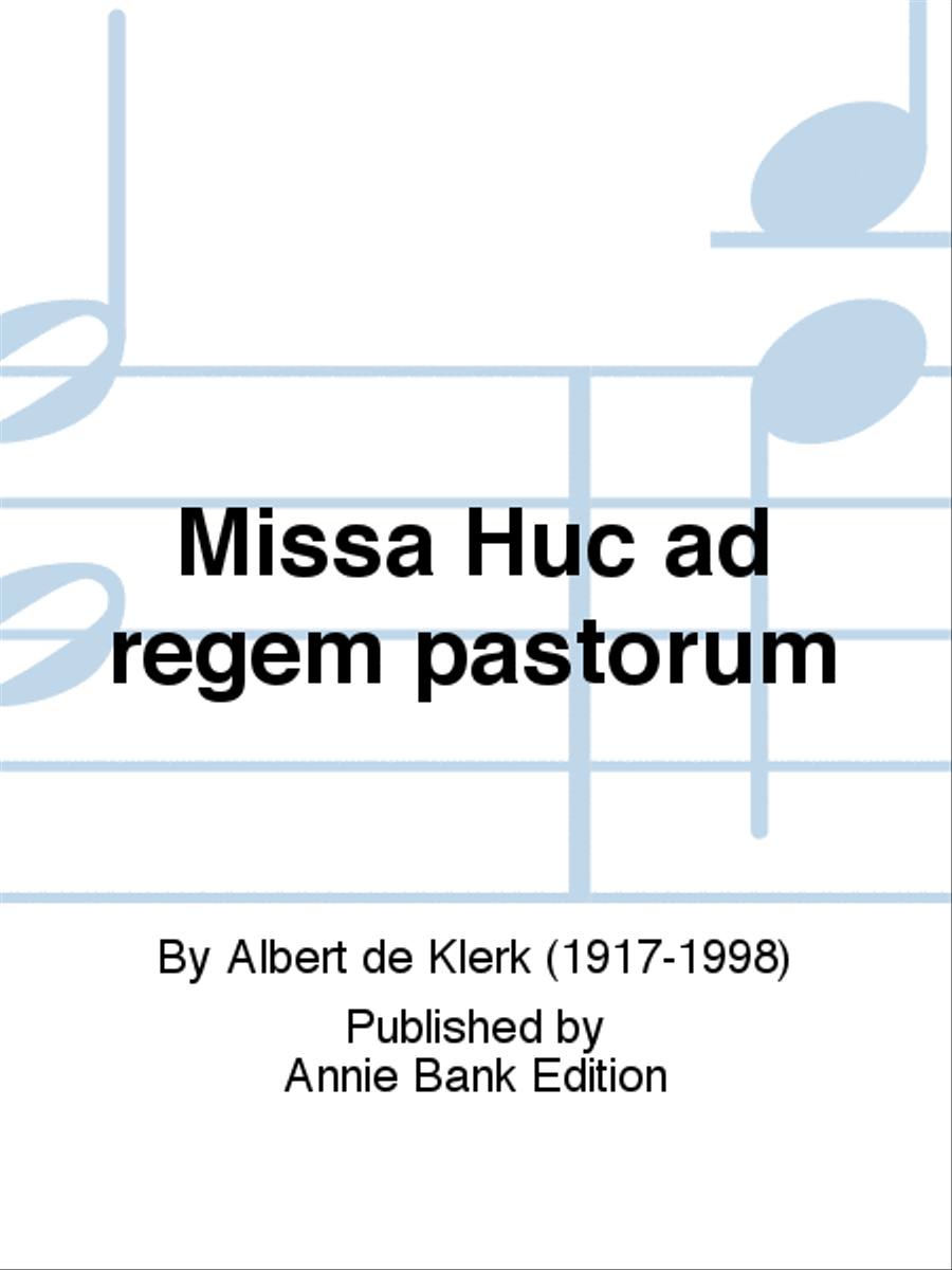 Missa Huc ad regem pastorum SA scores gallery preview page 1