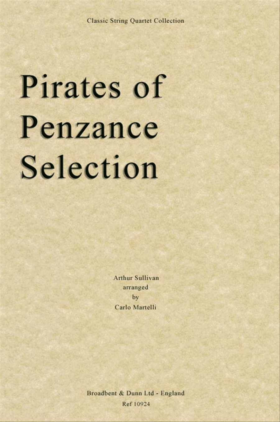 The Pirates of Penzance Selection String Quartet scores gallery preview page 1