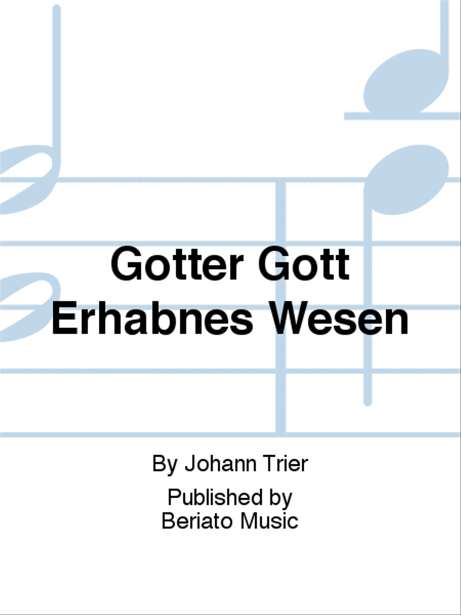 Götter Gott Erhabnes Wesen Choir scores gallery preview page 1