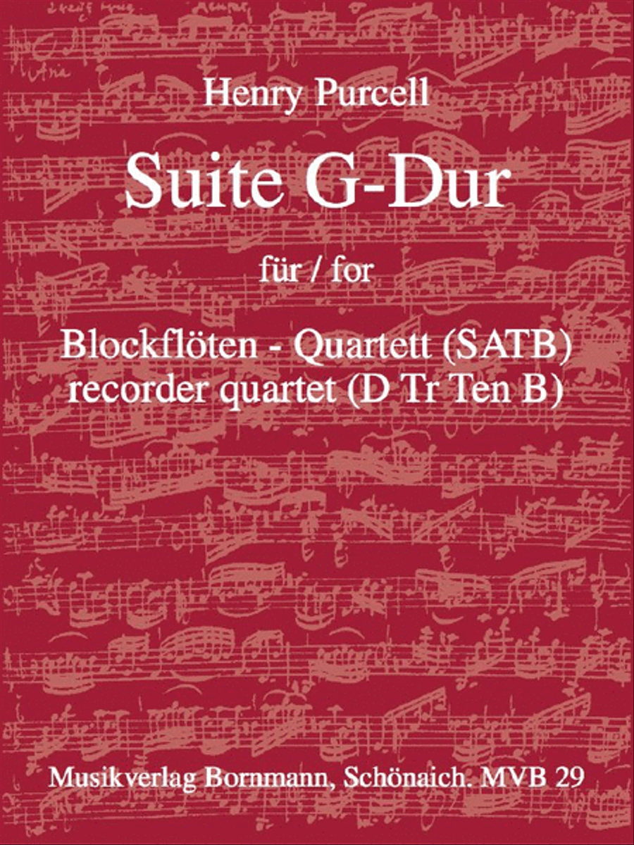 Suite G-Dur 4-Part scores gallery preview page 1