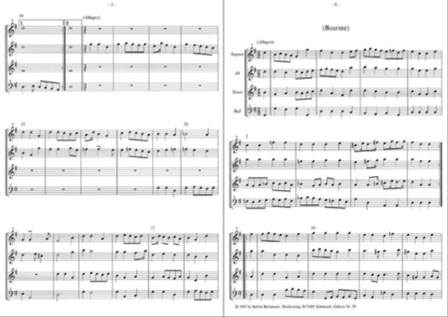 Suite G-Dur 4-Part scores gallery preview page 2