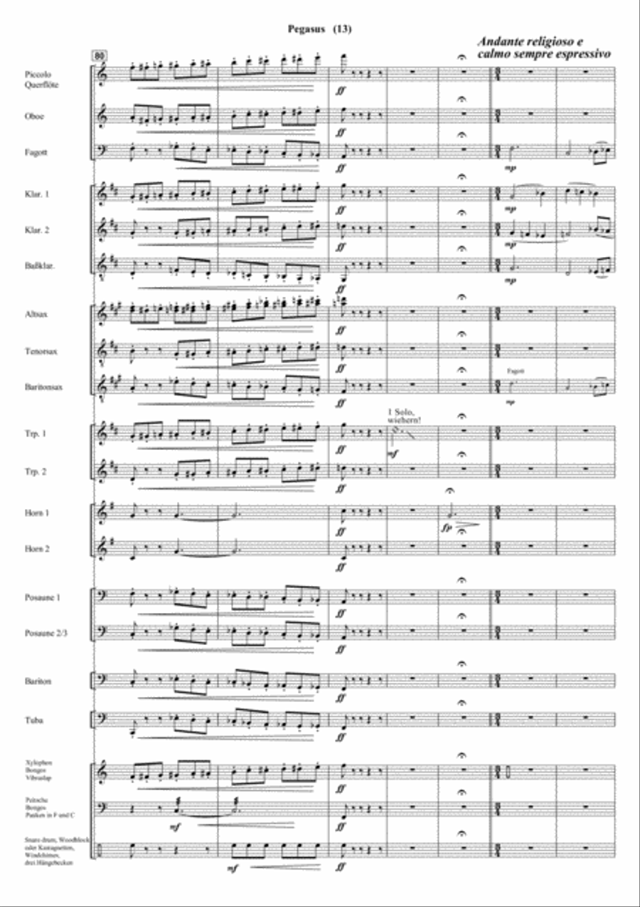 Pegasus Pegasus Concert Band scores gallery preview page 14