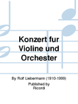 Konzert für Violine und Orchester