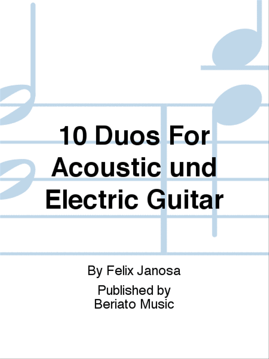 10 Duos For Acoustic und Electric Guitar Acoustic Guitar scores gallery preview page 1