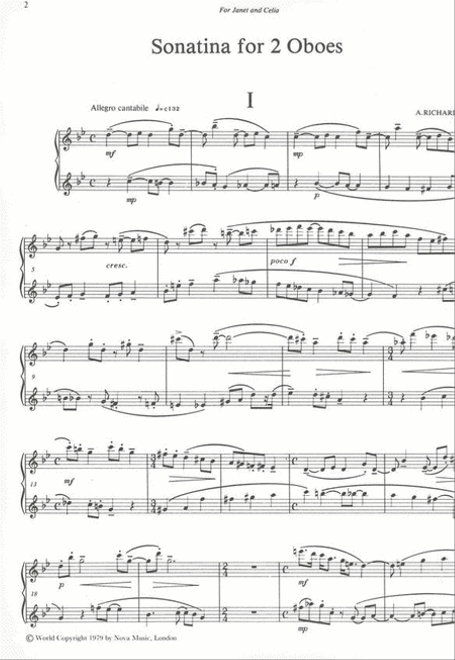 Sonatina Woodwind Duet scores gallery preview page 2