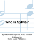Who Is Sylvia?