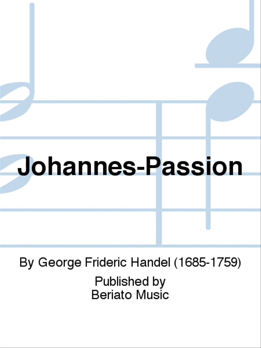 Johannes-Passion Choir scores gallery preview page 1