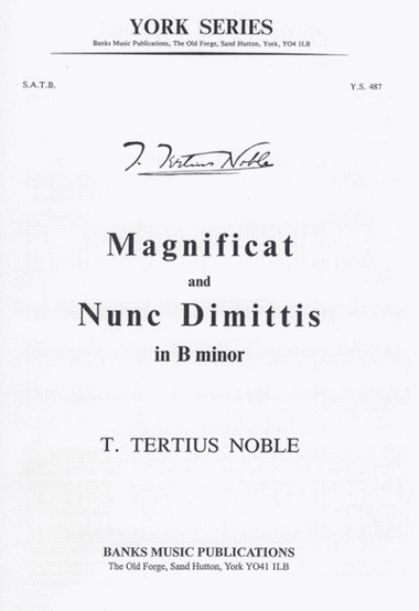 Magnificat and Nunc Dimittis
