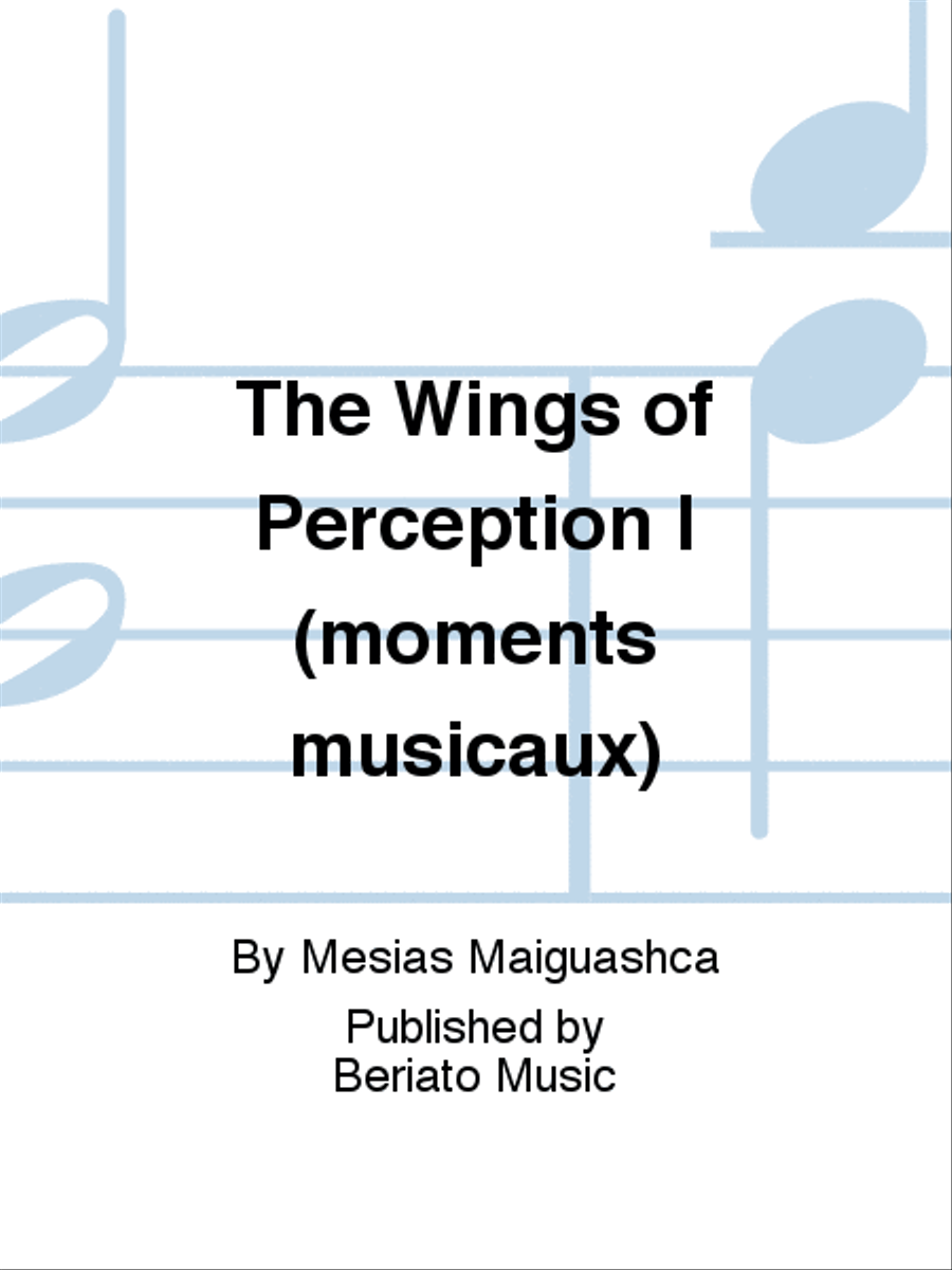 The Wings of Perception I (moments musicaux) Flute scores gallery preview page 1