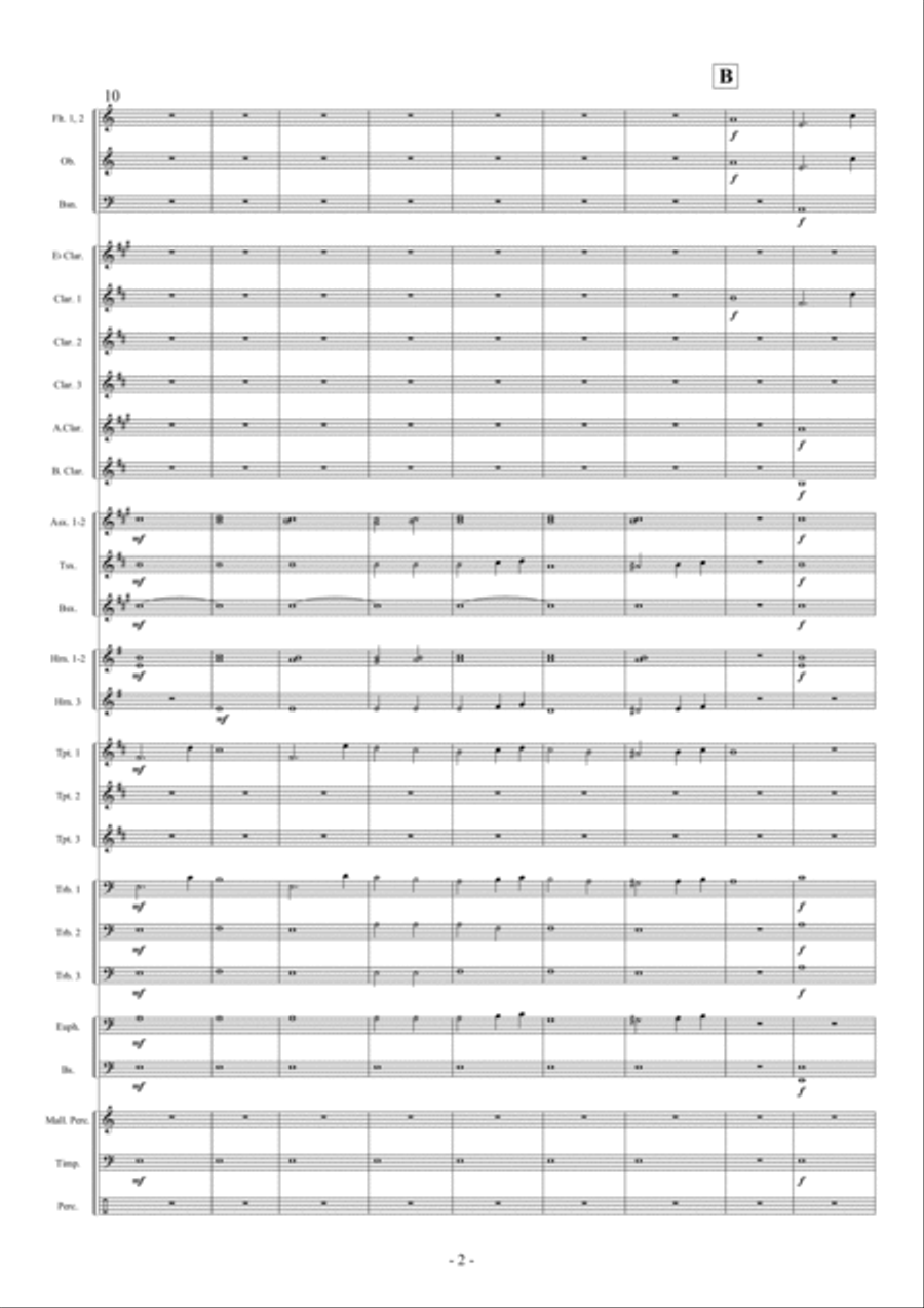 Intrada en Fantasia Intrada en Fantasia Concert Band scores gallery preview page 3