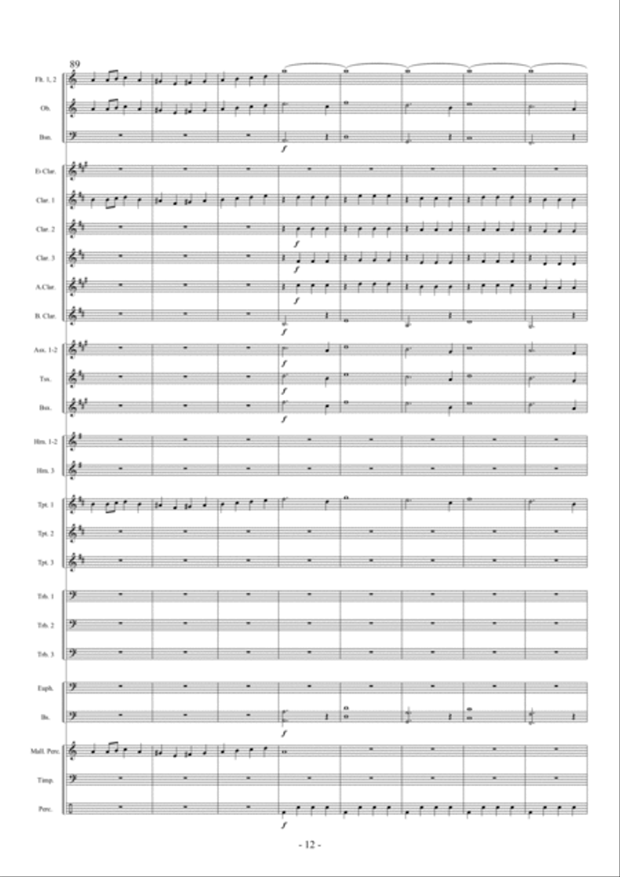 Intrada en Fantasia Intrada en Fantasia Concert Band scores gallery preview page 13