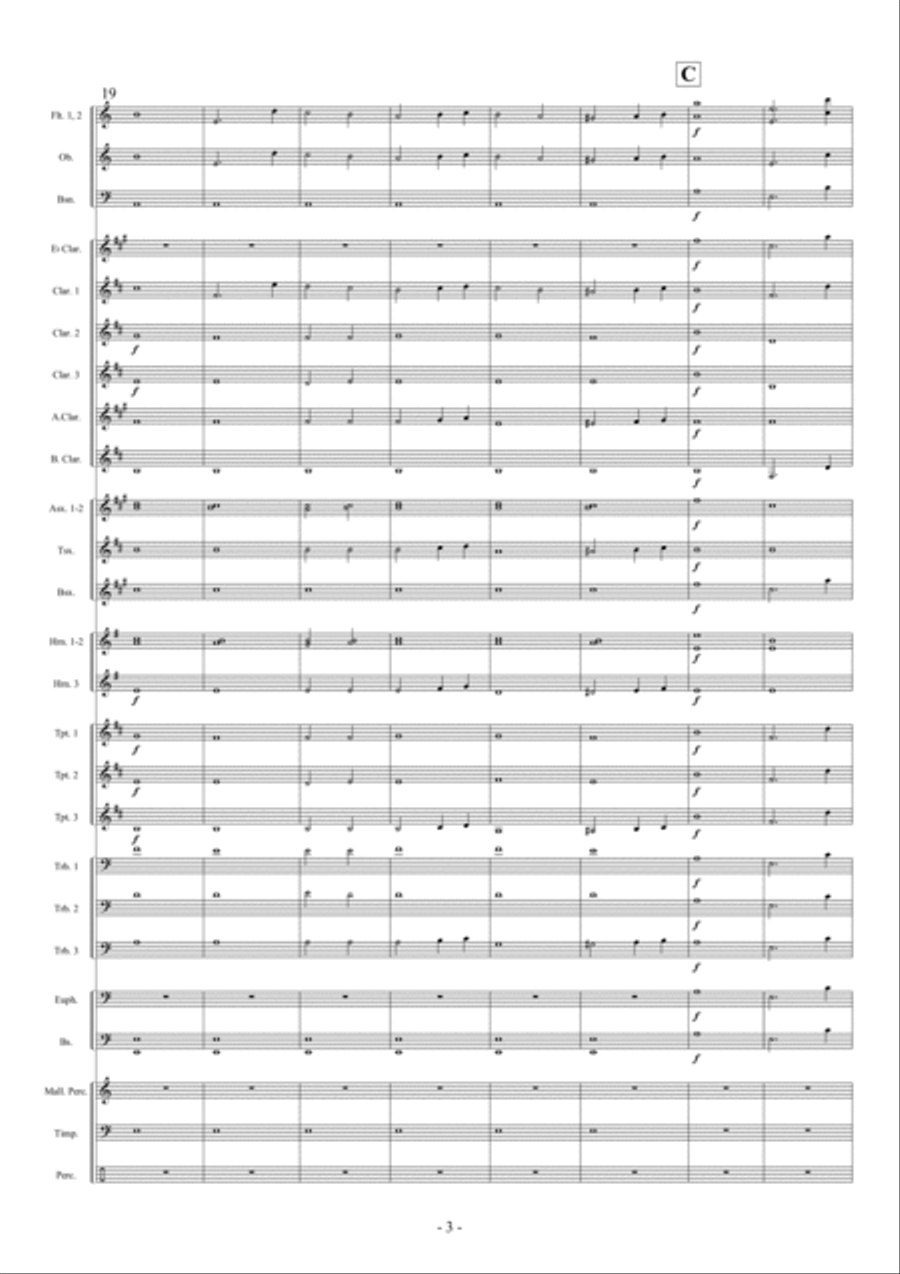Intrada en Fantasia Intrada en Fantasia Concert Band scores gallery preview page 4