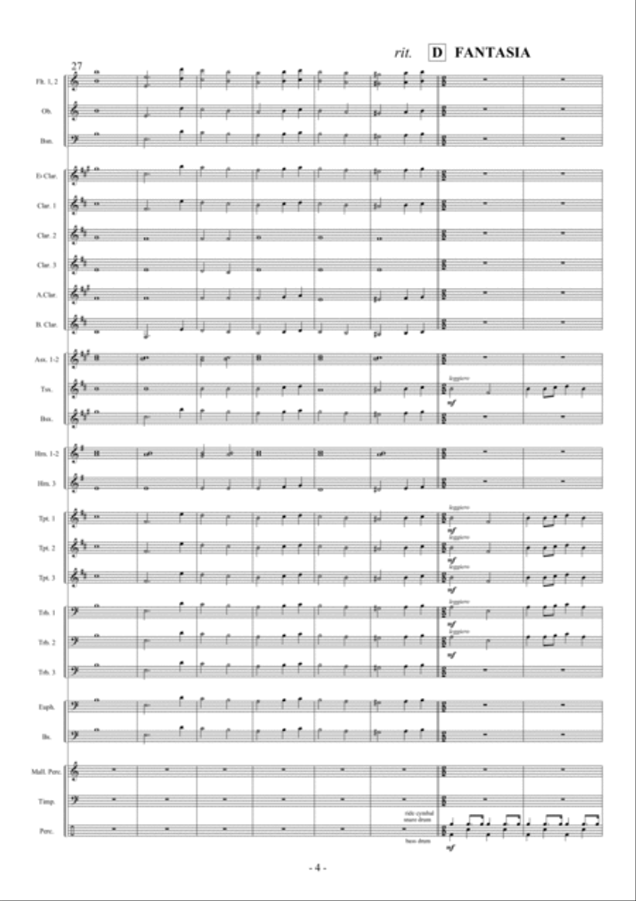 Intrada en Fantasia Intrada en Fantasia Concert Band scores gallery preview page 5