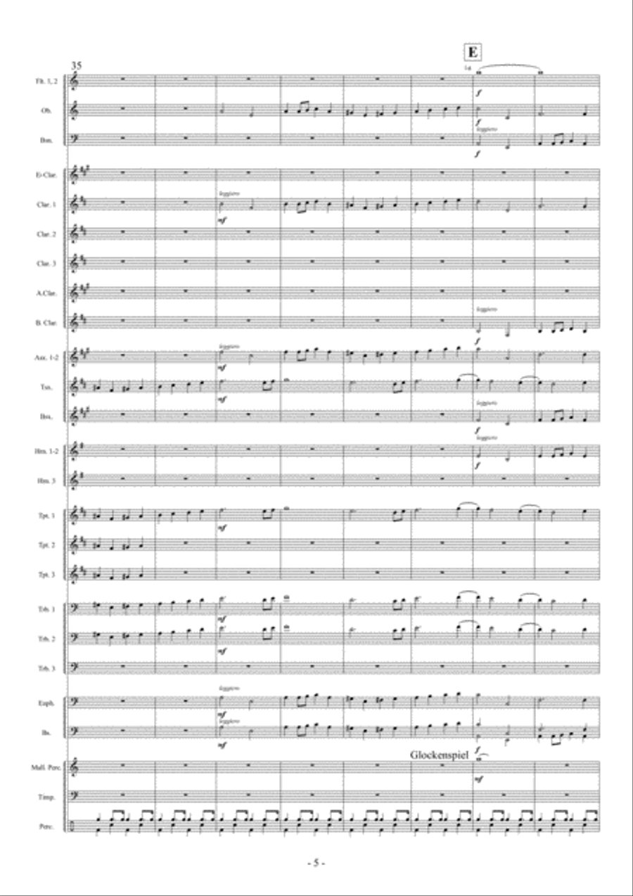 Intrada en Fantasia Intrada en Fantasia Concert Band scores gallery preview page 6
