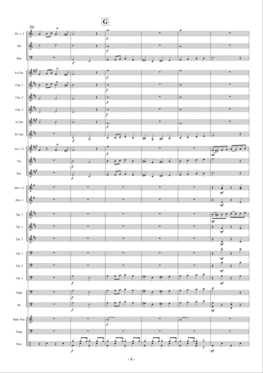Intrada en Fantasia Intrada en Fantasia Concert Band scores gallery preview page 9