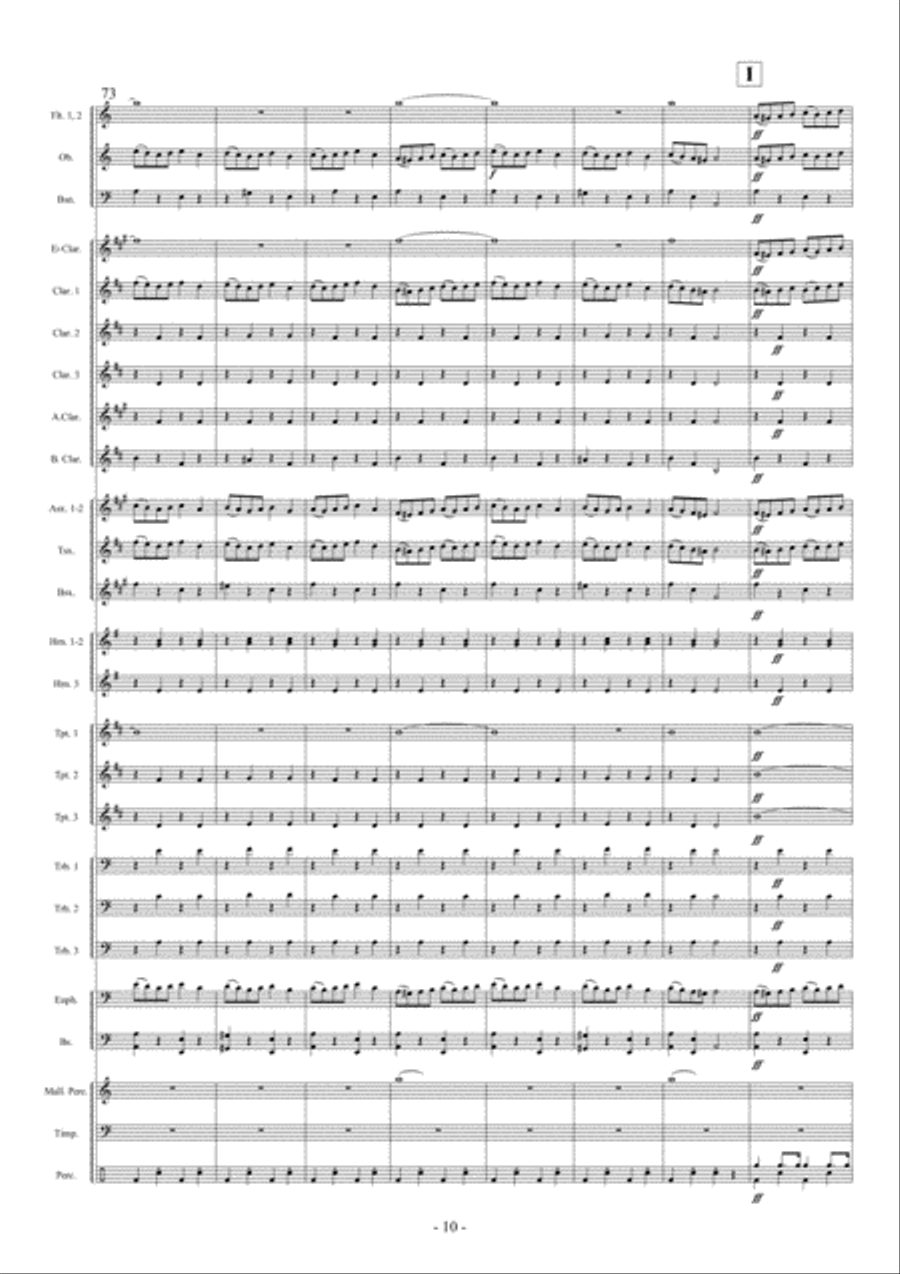 Intrada en Fantasia Intrada en Fantasia Concert Band scores gallery preview page 11