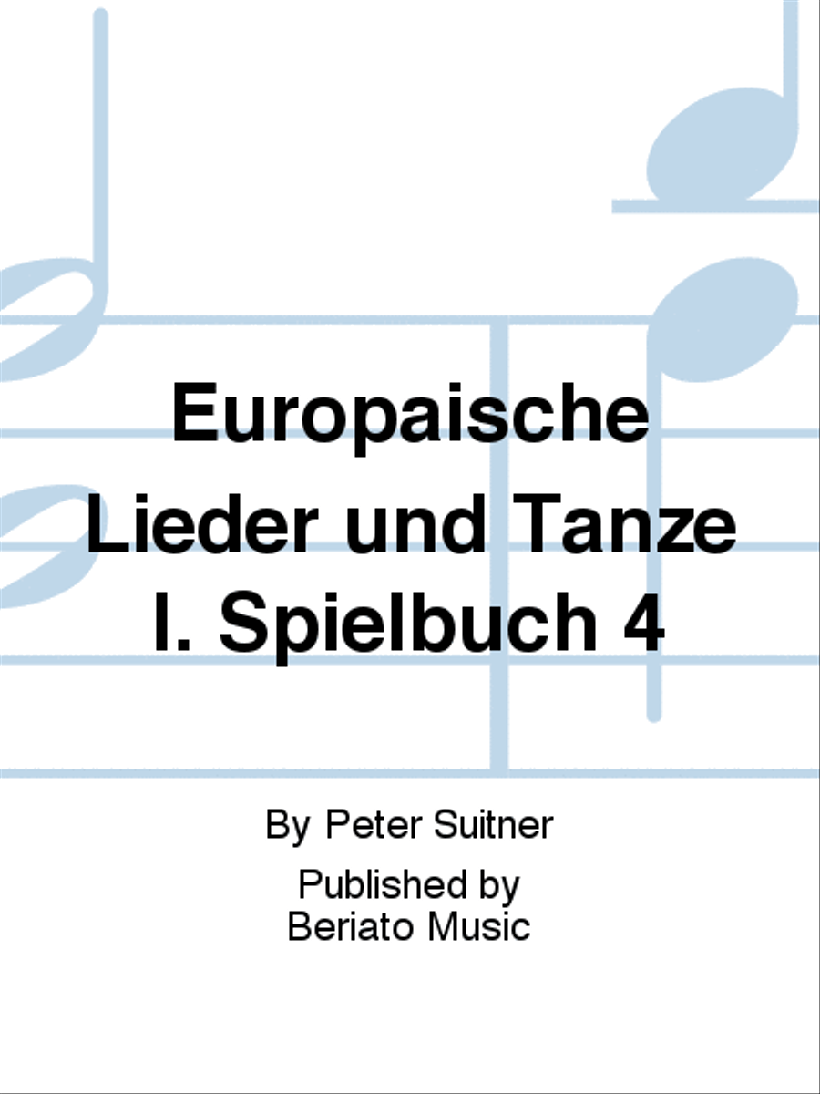 Europäische Lieder und Tänze I. Spielbuch 4 Zither scores gallery preview page 1