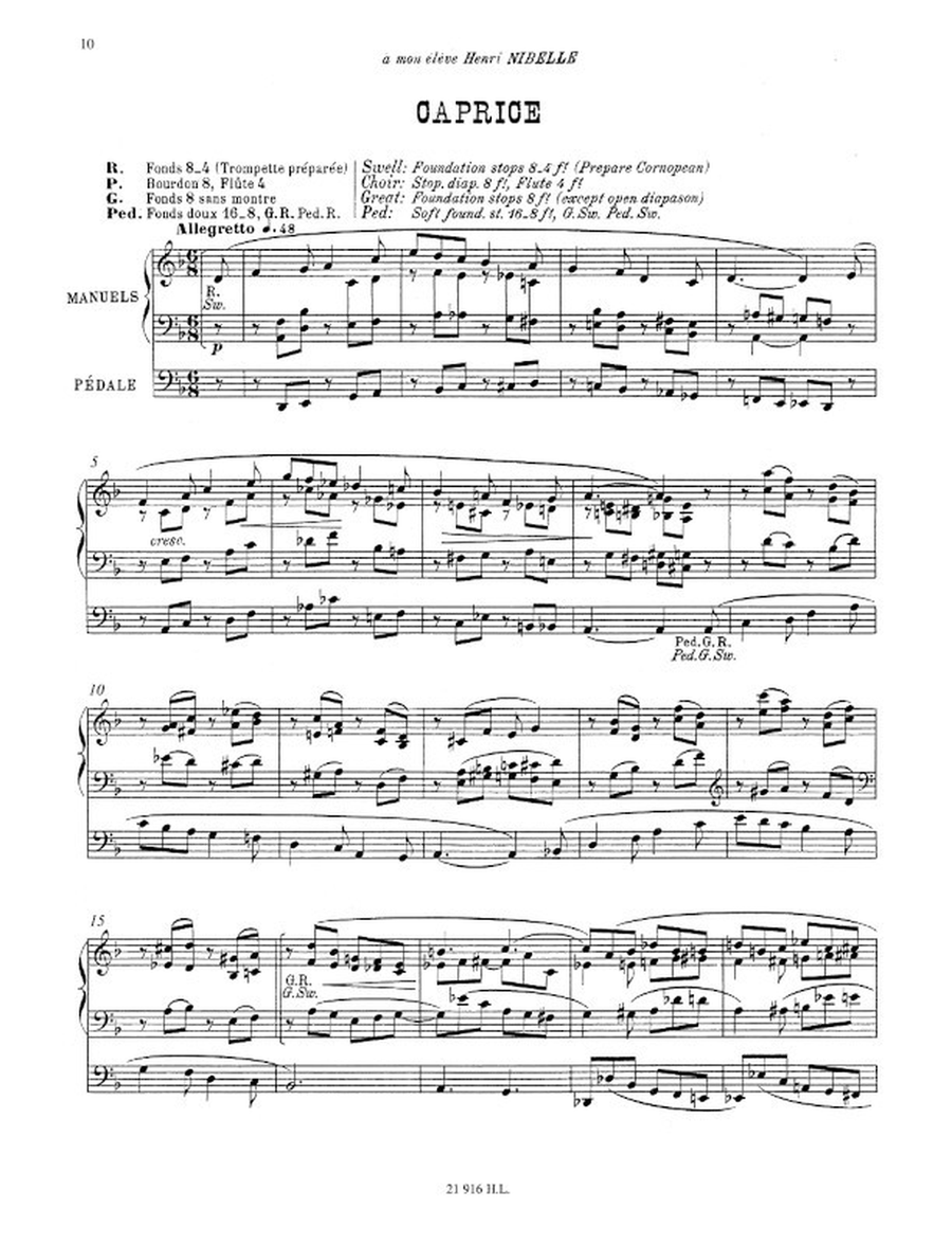 Pièces de fantaisie Op.51 suite n°1 Pièces de fantaisie Op.51 suite n°1 Organ Solo scores gallery preview page 3