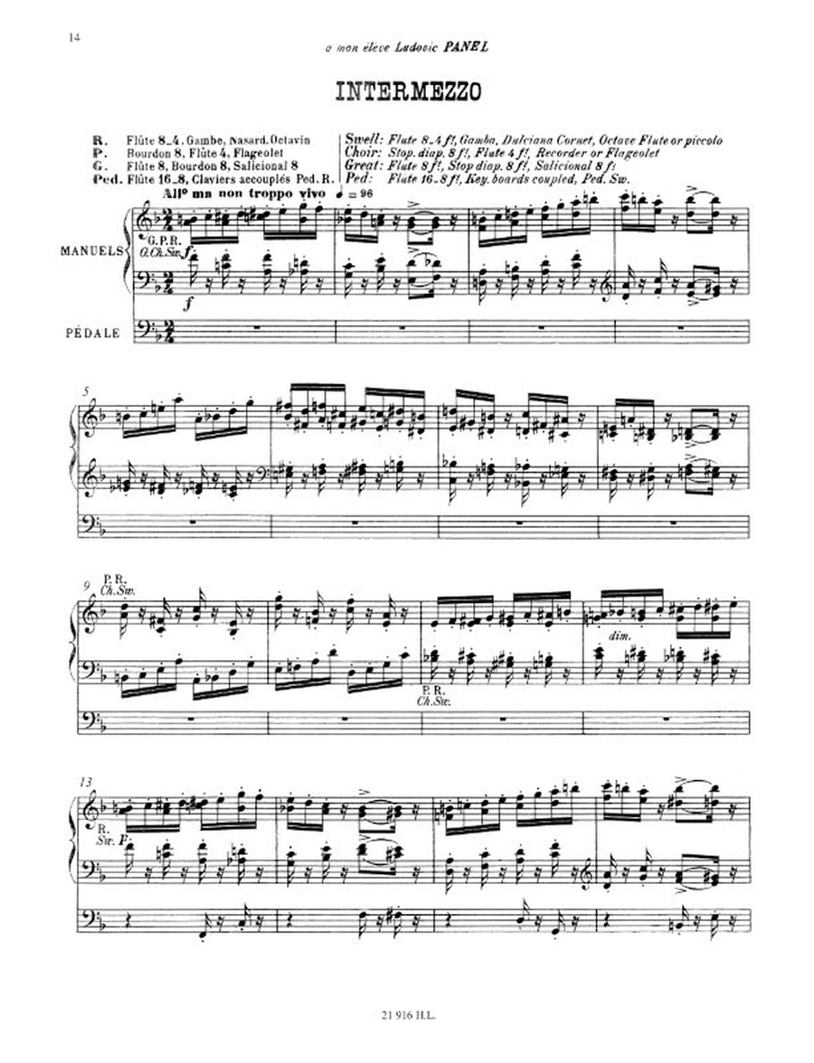 Pièces de fantaisie Op.51 suite n°1 Pièces de fantaisie Op.51 suite n°1 Organ Solo scores gallery preview page 4