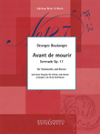 Avant de Mourir, Op. 17