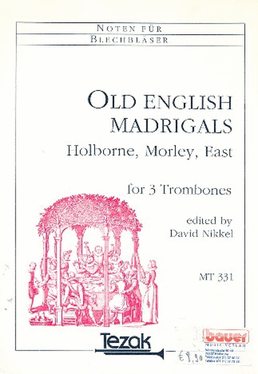Old English Madrigals Trombone Solo scores gallery preview page 1