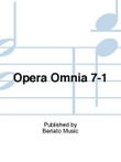 Opera Omnia 7-1