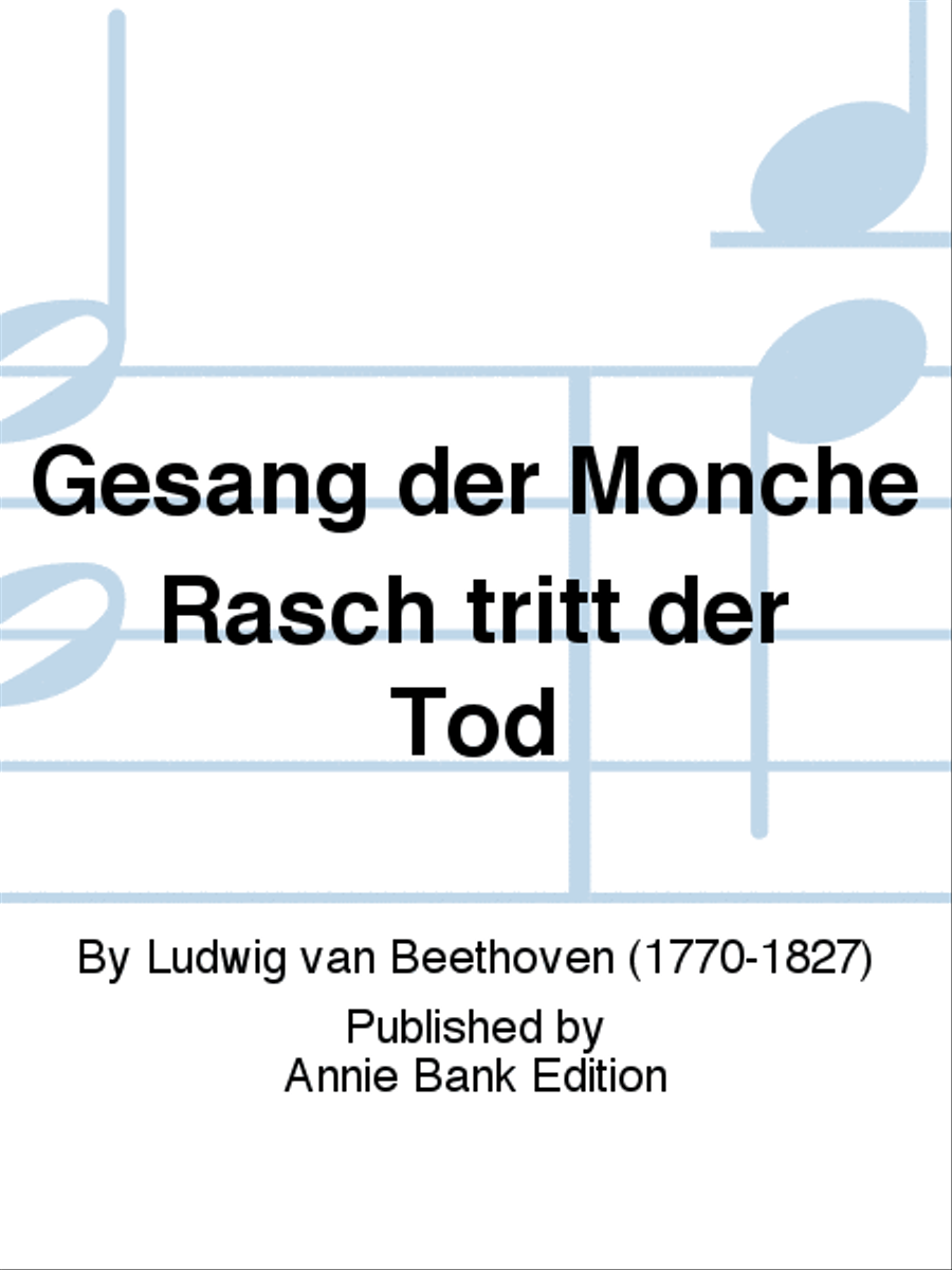 Gesang der Mönche Rasch tritt der Tod TTBB scores gallery preview page 1