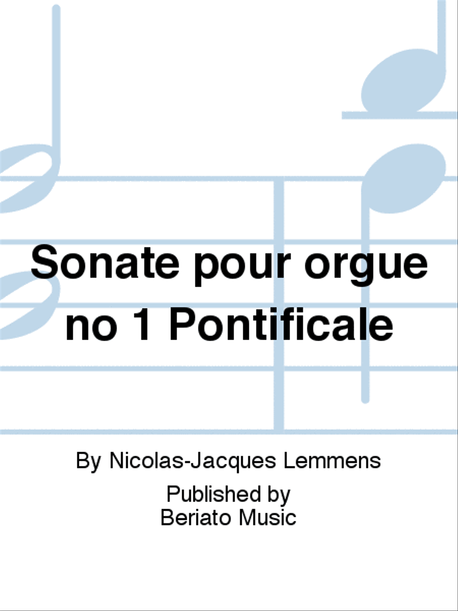 Sonate pour orgue no 1 Pontificale Organ scores gallery preview page 1