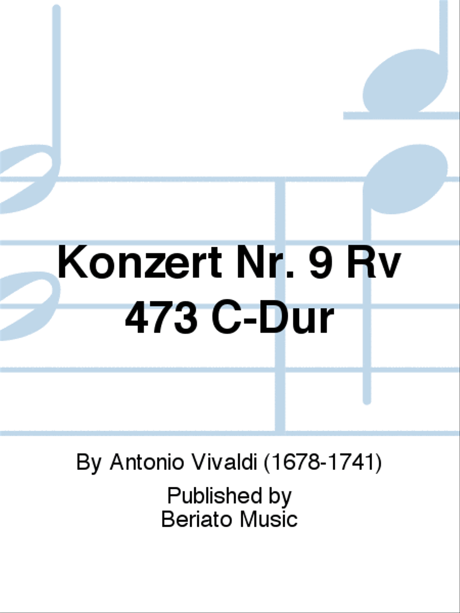 Konzert Nr. 9 Rv 473 C-Dur Piano scores gallery preview page 1