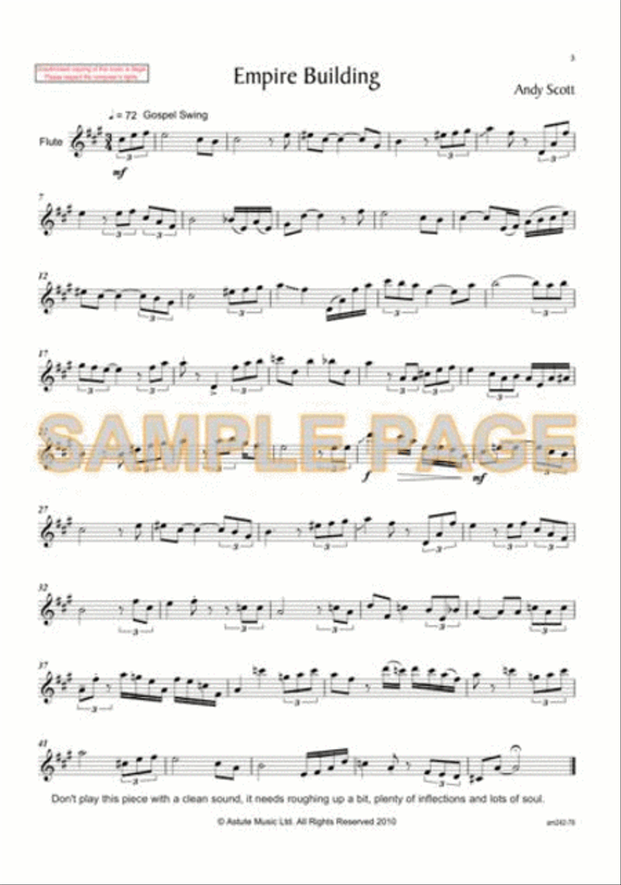 Changing Times Flute Solo scores gallery preview page 2