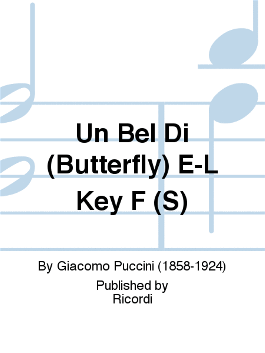 Un Bel Dì Vedremo Voice Solo scores gallery preview page 1