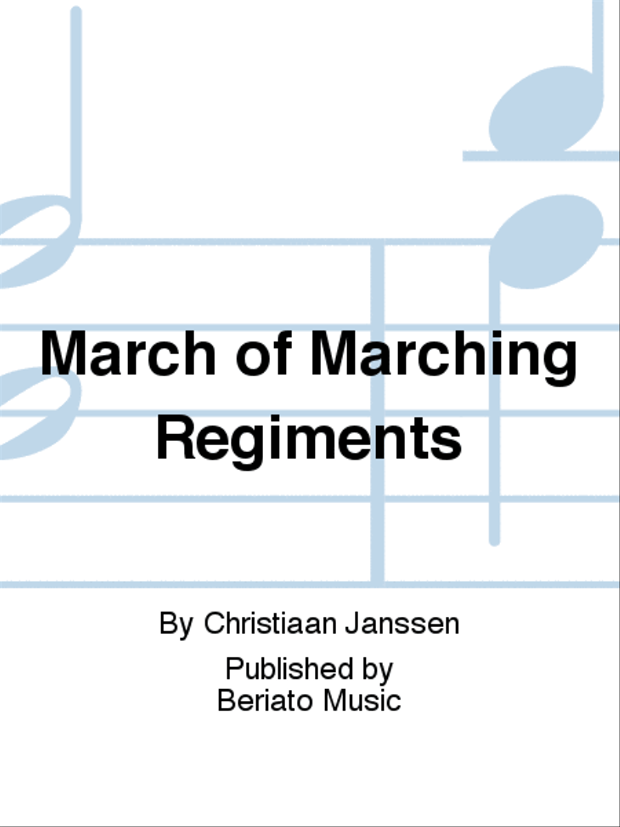 March of Marching Regiments Concert Band scores gallery preview page 1