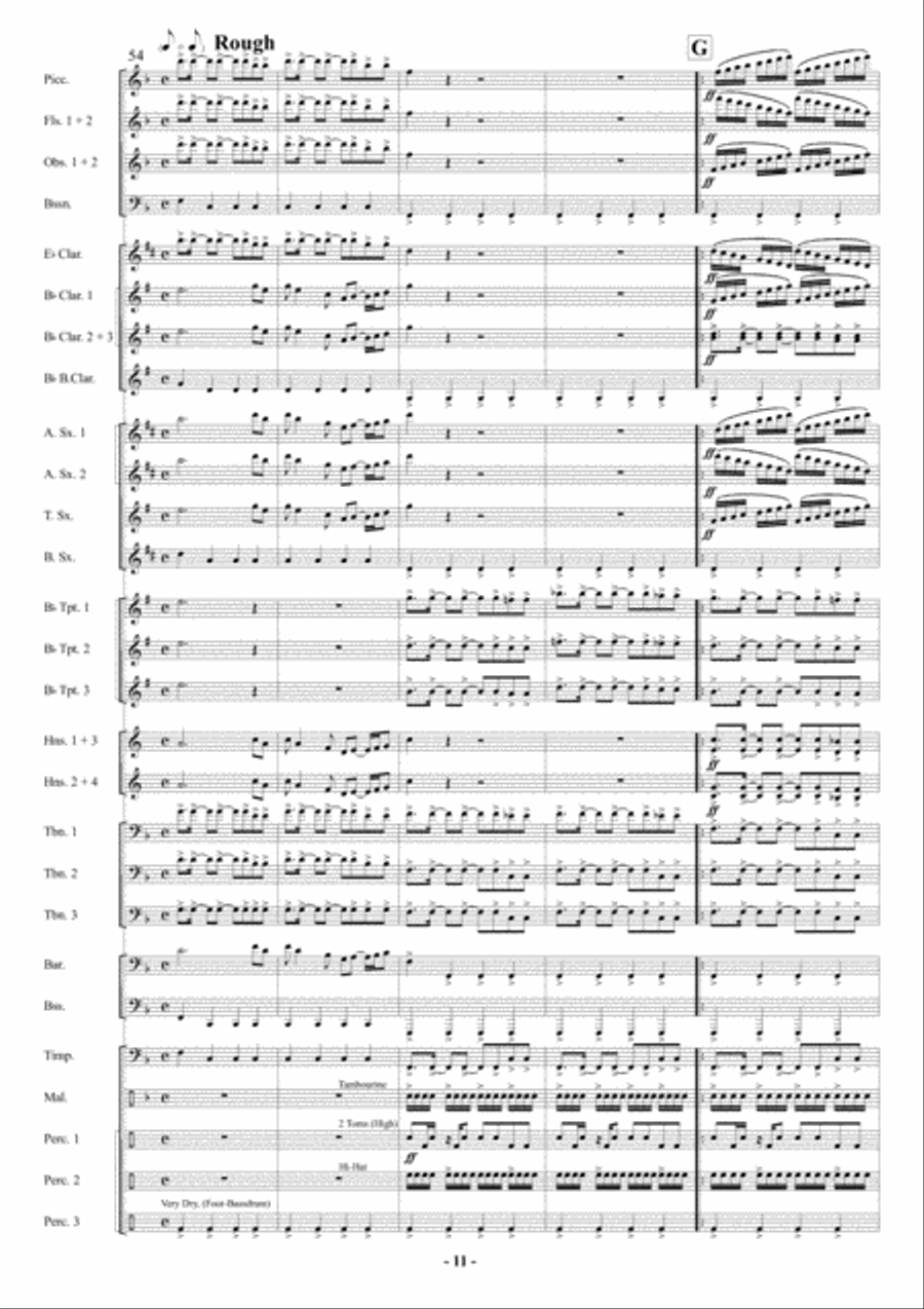 March of Marching Regiments Concert Band scores gallery preview page 12