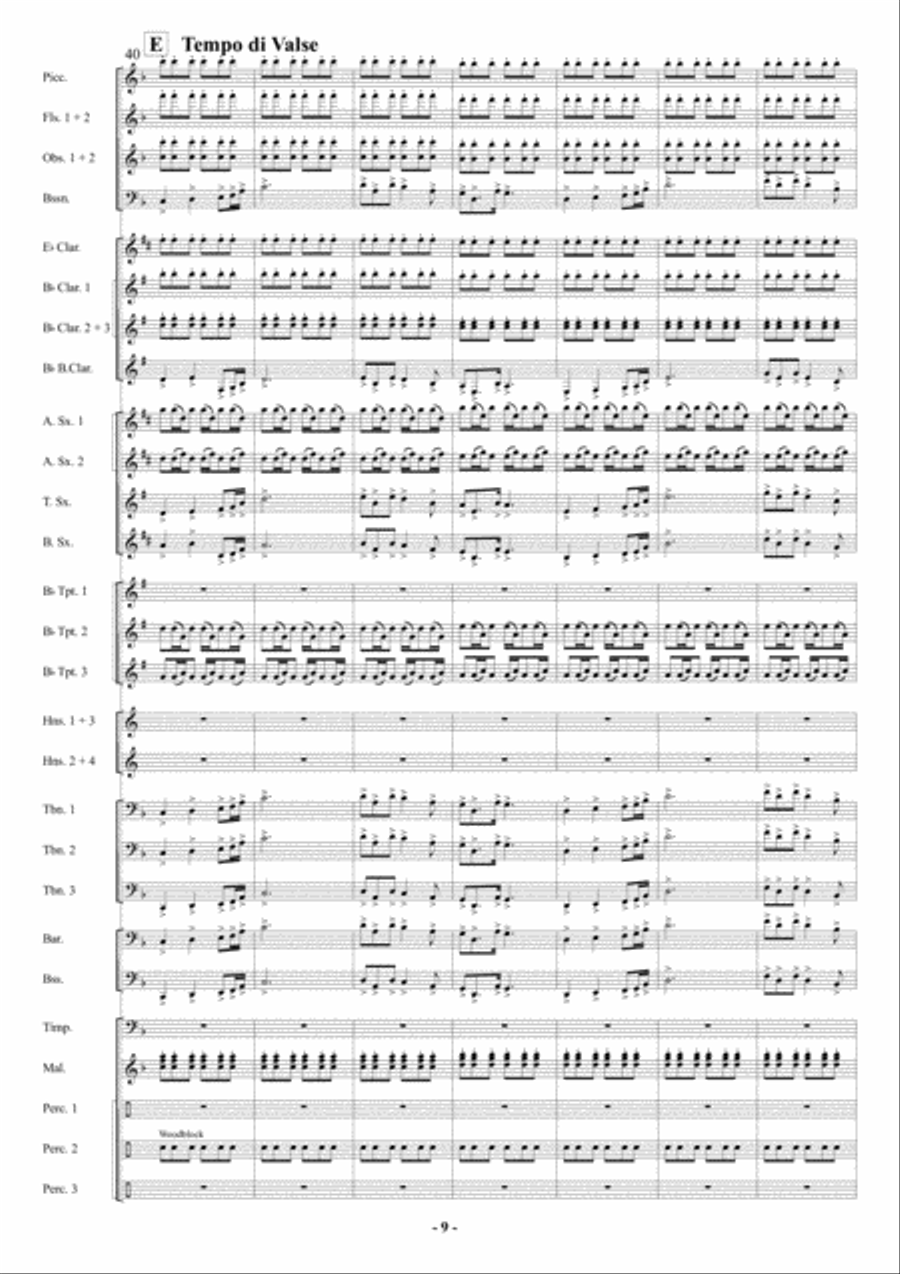 March of Marching Regiments Concert Band scores gallery preview page 10