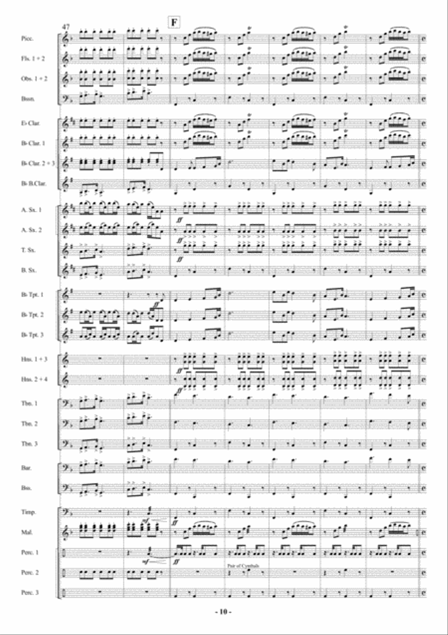 March of Marching Regiments Concert Band scores gallery preview page 11