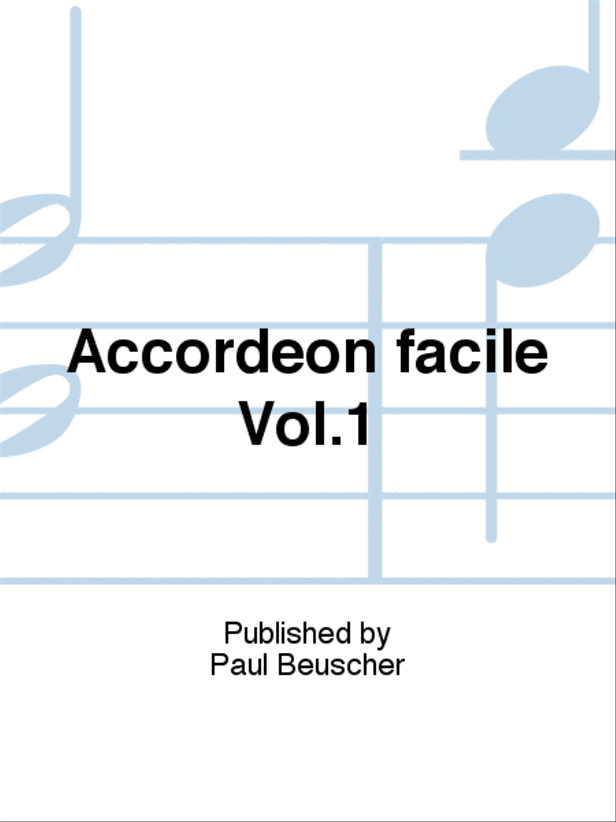Accordéon facile Vol.1 Accordion scores gallery preview page 1