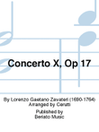 Concerto X, Op 17