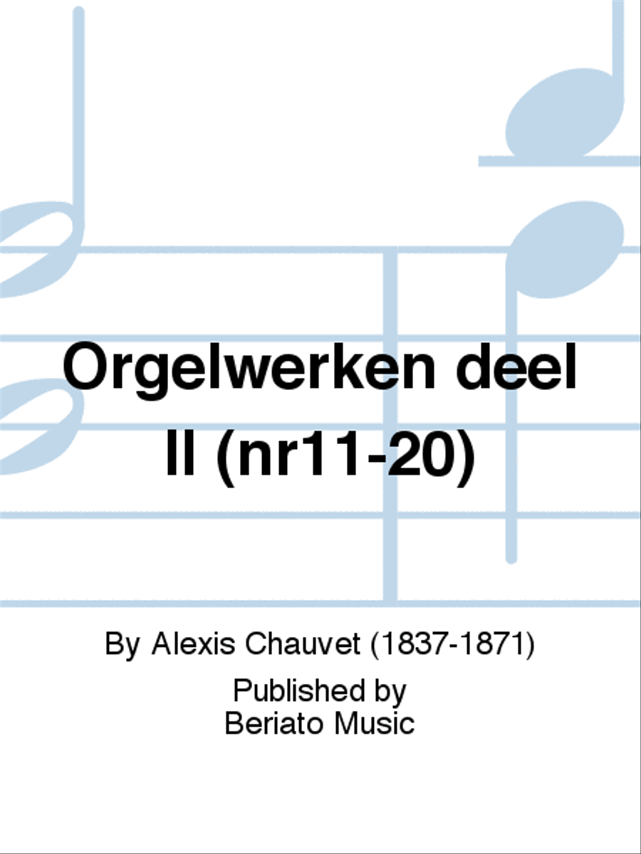 Orgelwerken deel II (nr11-20) Organ scores gallery preview page 1