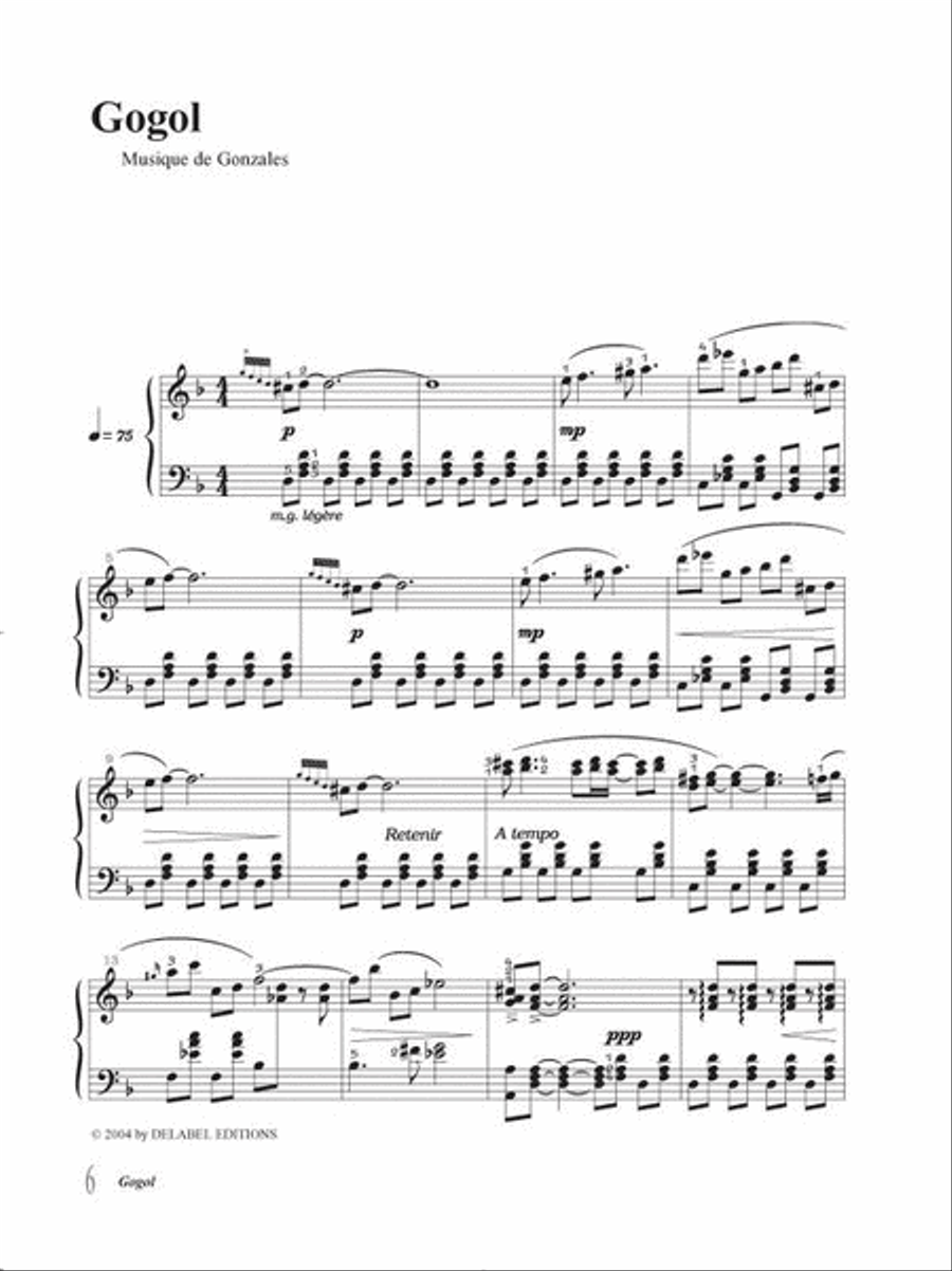 Chilly Gonzales: NoteBook Solo Piano I Volume 1 Piano Solo scores gallery preview page 2