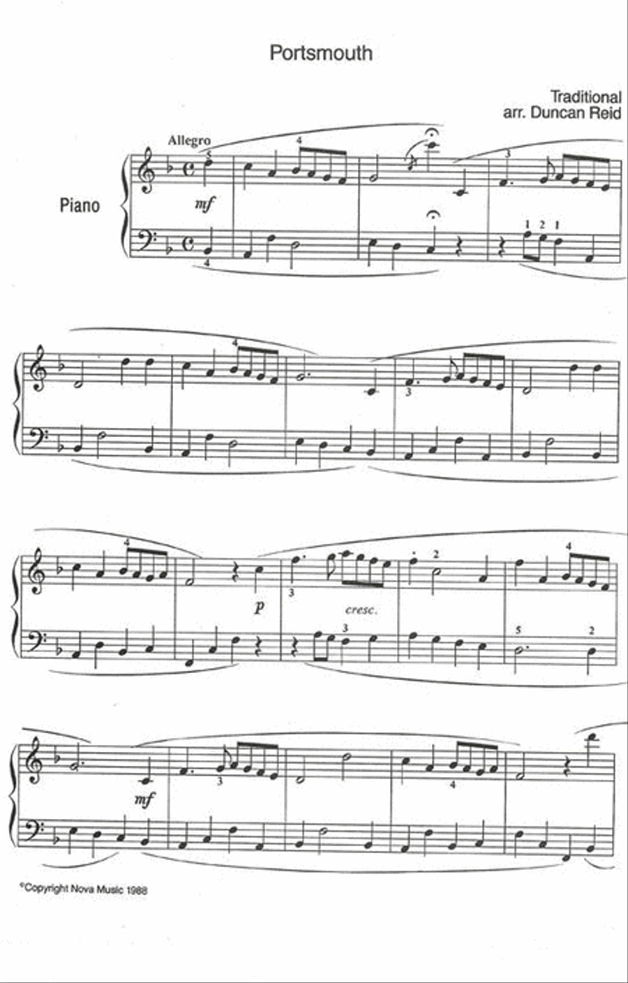 Portsmouth Easy Piano scores gallery preview page 2