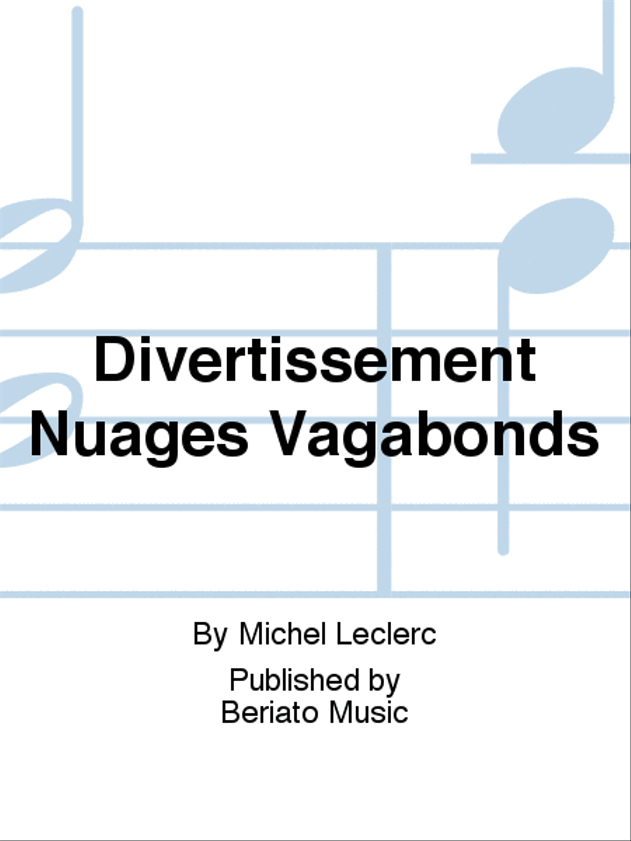 Divertissement Nuages Vagabonds Piano Solo scores gallery preview page 1