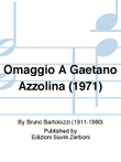Omaggio A Gaetano Azzolina (1971)