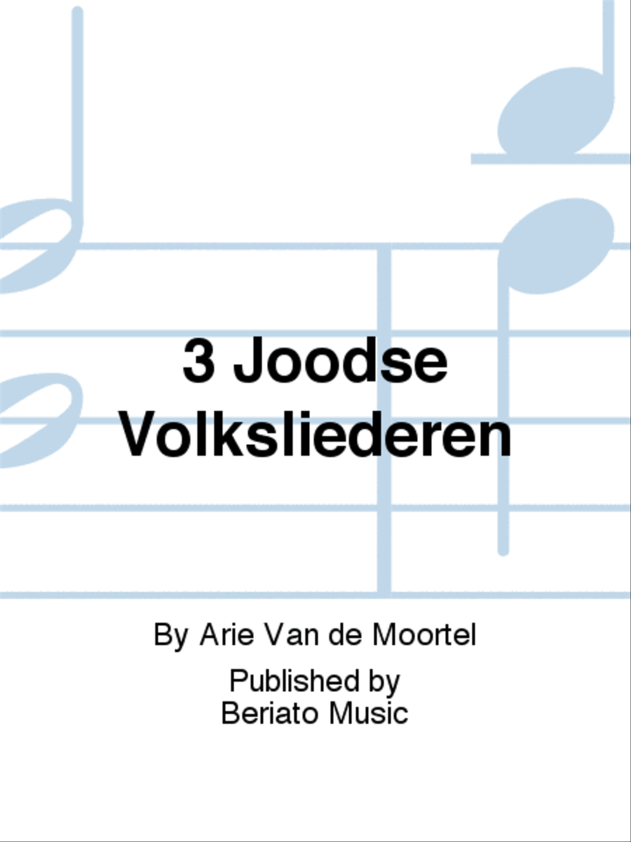 3 Joodse Volksliederen Voice Solo scores gallery preview page 1