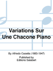 Variations Sur Une Chacone Piano