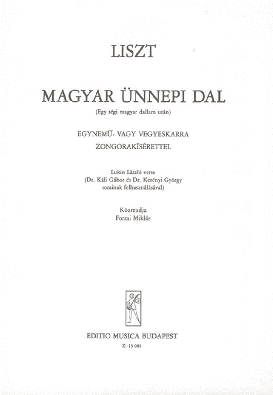 Magyar ünnepi dal Choir scores gallery preview page 1